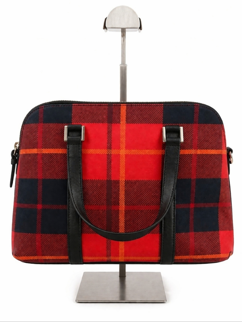 Kate Spade Newbury Lane Red Rachelle Plaid Satchel Wallet Make-up Bag Combo OS - Picture 4 of 16